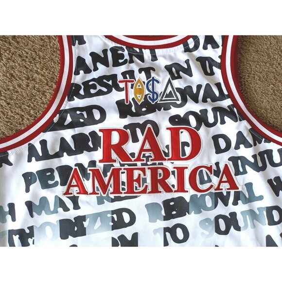 Headgear Classics TISA Basketball Jersey Red America Men's Size XL NEW - Picture 6 of 8